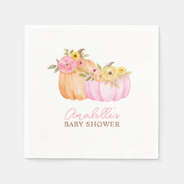 Little Pumpkin Fall Baby Shower Personlig Pappersservett