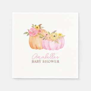 Little Pumpkin Fall Baby Shower Personlig Pappersservett