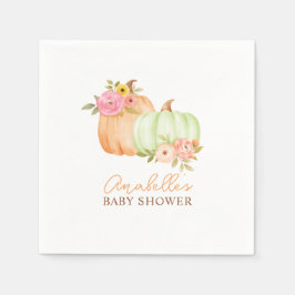 Little Pumpkin Fall Baby Shower Personlig Pappersservett