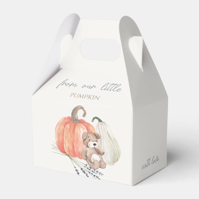 Little Pumpkin Fall Baby Shower Presentaskar (Framsidan Sidan)