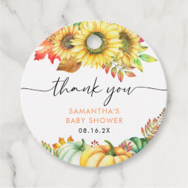 Little Pumpkin Fall Baby Shower Tack Gåvor Etiketter