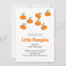 Little Pumpkin Fall Barns födelsedag Party