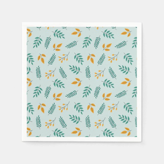 Little Pumpkin Fall Birthday Pappersservett (Framsidan)