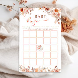 Little Pumpkin Fall Blommigt Baby Bingo Game