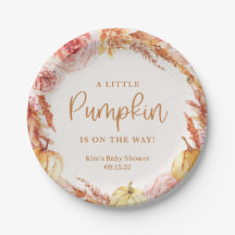 Little Pumpkin Fall Blommigt Baby Shower