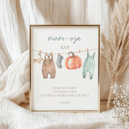 Little Pumpkin Fall Clothes Boy Mamma-osa pub Poster