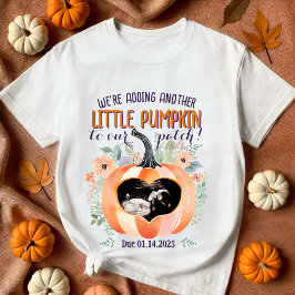 Little Pumpkin Fall Gravid Reveal Ultrasound T Shirt
