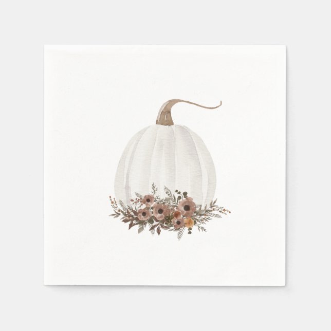 Little Pumpkin Fall Napkin Pappersservett (Framsidan)