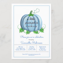 Little Pumpkin Fall Pumpkin Pojke Baby Shower