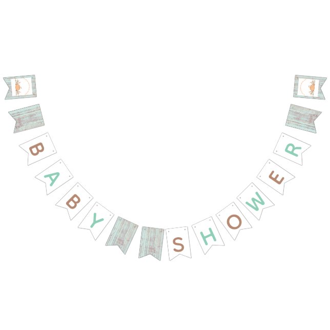 Little Pumpkin Fall Rustic Baby Shower Vimplar (Alla)