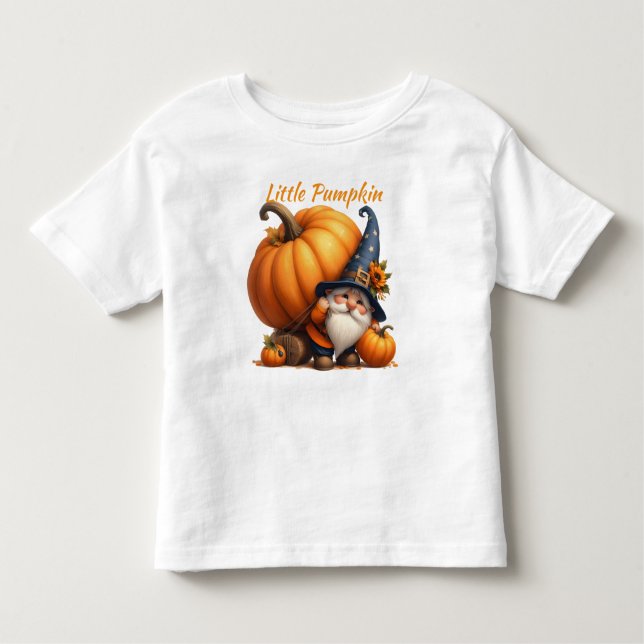Little Pumpkin First Birthday Kids Shirt T Shirt (Framsida)
