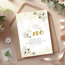 Little Pumpkin Flicka Första födelsedag