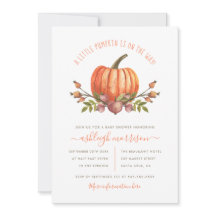 Little Pumpkin Gender Neutral Fall Baby Shower