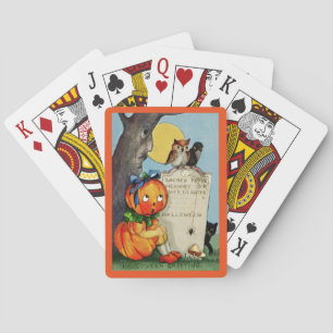 Little Pumpkin Girl and Friends Casinokort