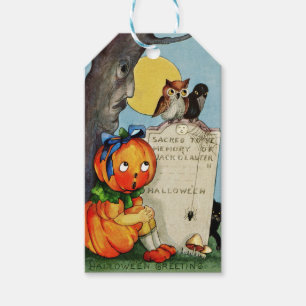 Little Pumpkin Girl and Friends Presentetikett