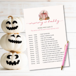 Little Pumpkin Girl Baby Shower Gues som spelar