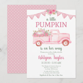 Little Pumpkin Girl Baby Shower-inbjudan Inbjudningar