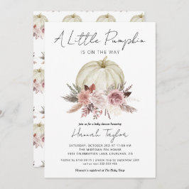 Little Pumpkin Girl Baby Shower-inbjudan Inbjudningar