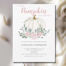 Little Pumpkin Girl Baby Shower-inbjudan Inbjudningar