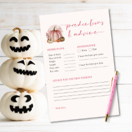 Little Pumpkin Girl Baby Shower Predicame