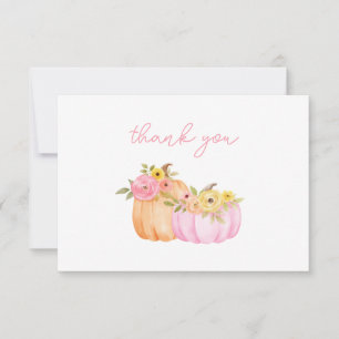 Little Pumpkin Girl Baby Shower Tack Kort