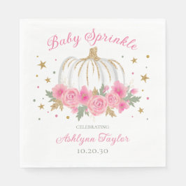 Little Pumpkin Girl Baby Sprinkle Pappersservett