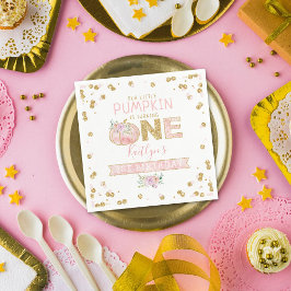 Little Pumpkin Girls 1st Birthday Pappersservett