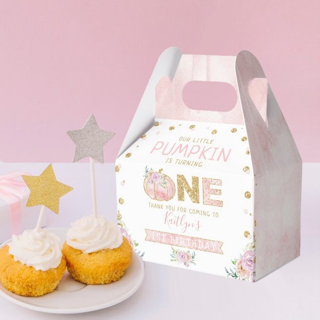 Little Pumpkin Girls 1st Birthday Presentaskar (Skapare uppladdad)