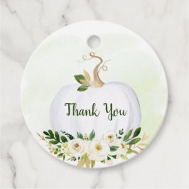 Little Pumpkin Greenery Guld Baby Shower Gåvor Etiketter