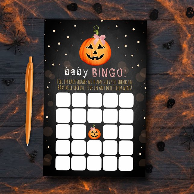 Little Pumpkin Halloween Baby Shower Bingo (Skapare uppladdad)