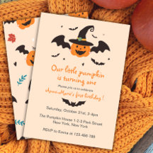 Little Pumpkin Halloween Birthday