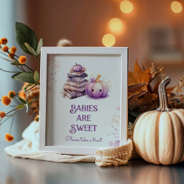 Little Pumpkin Halloween Spädbarn är söt Poster