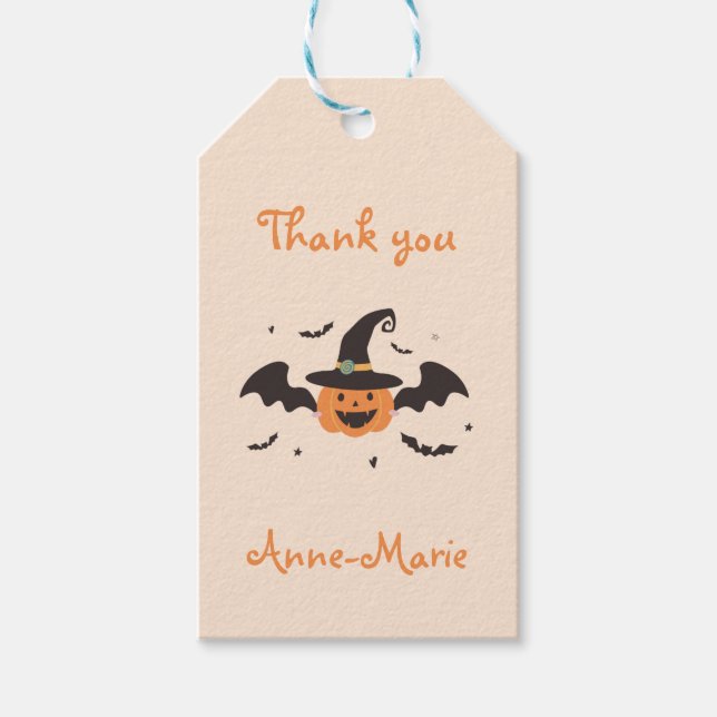 Little Pumpkin Halloween Tack Presentetikett (Framsidan)