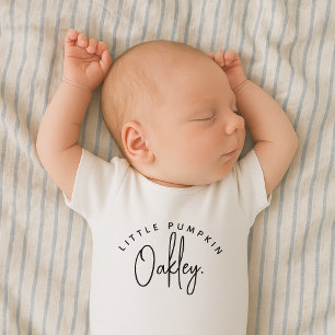 Little Pumpkin Halloween Unisex Baby Bodykostym T Shirt