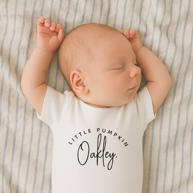 Little Pumpkin Halloween Unisex Baby Bodykostym T Shirt (Skapare uppladdad)