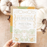 Little Pumpkin Harvest Fågelskrämma Birthday