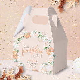 Little Pumpkin Höstfärgning Guld Baby Shower Presentaskar