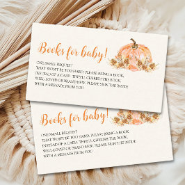 Little Pumpkin is Coming Baby Shower Tilläggskort