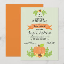 Little Pumpkin | Kön Neutral Baby Shower