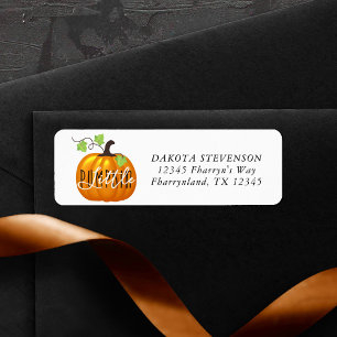 Little Pumpkin Kön - neutral Returadress Etikett