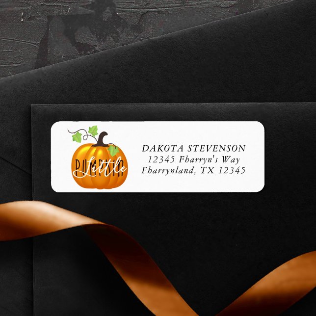 Little Pumpkin | Kön - neutral Returadress Returadress Etikett (Skapare uppladdad)