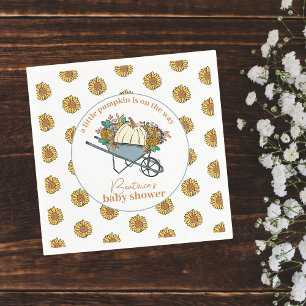 Little Pumpkin Land Garden Fall Baby Shower Pappersservett