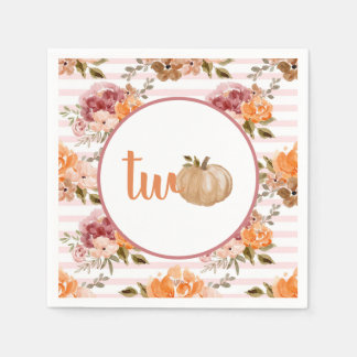 Little Pumpkin Napkins Our Little Pumpkin Is Two Pappersservett