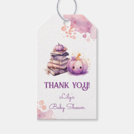 Little Pumpkin New Chapter Baby Shower tack Presentetikett
