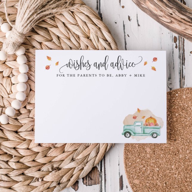 Little Pumpkin Önskemål and Advice, Fall Lastbil Rådkort (Skapare uppladdad)