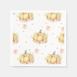 Little Pumpkin Papper Napkins Baby Shower Birthday Pappersservett