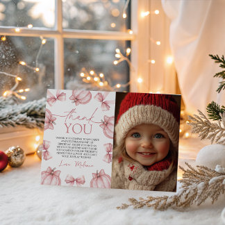 Little Pumpkin Photo Thank You Inbjudningar