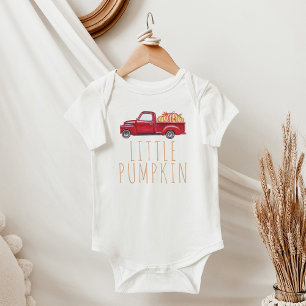 Little Pumpkin Red Lastbil Watercolor Thanksgiving T Shirt