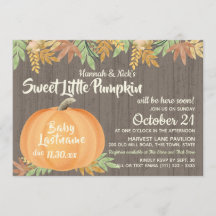 Little Pumpkin Rustic Baby Shower