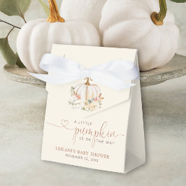 Little Pumpkin Rustic Baby Shower Presentaskar